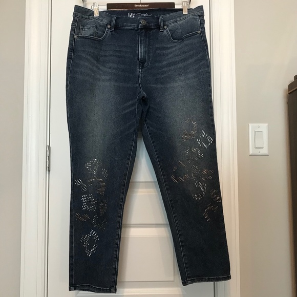 DG2 5-pocket jeans with silver, gold & copper bling —virtual stretch (16P) - Picture 2 of 16